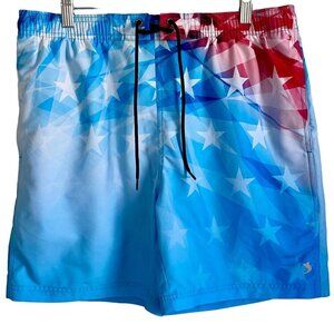 Reel Legends 7 in. Americana Swim Shorts Trunks Men's Medium NEW